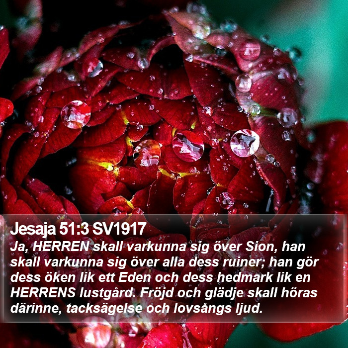 Jesaja 51:3 SV1917 Bible Study