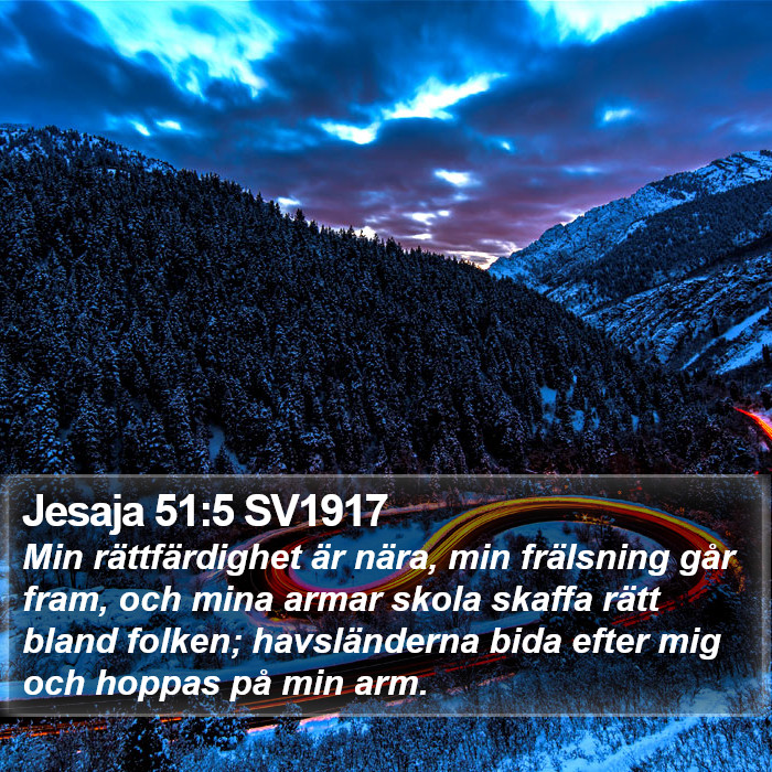 Jesaja 51:5 SV1917 Bible Study