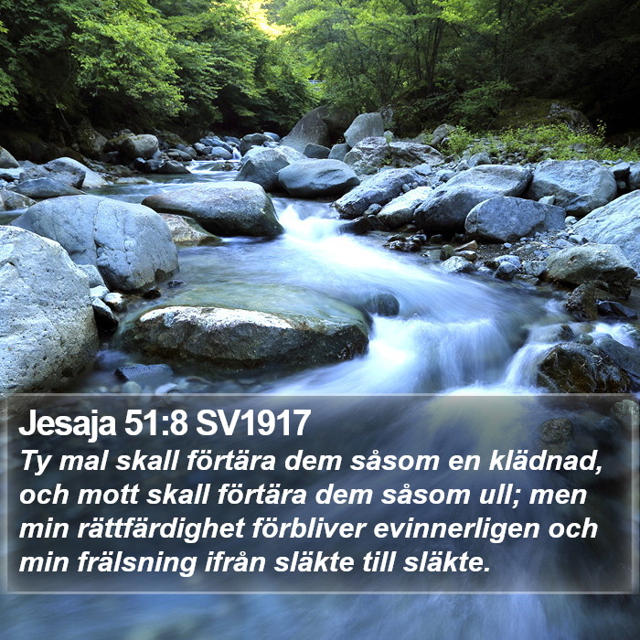 Jesaja 51:8 SV1917 Bible Study