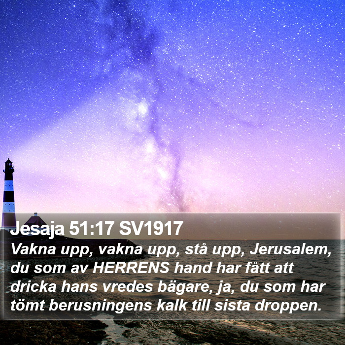 Jesaja 51:17 SV1917 Bible Study