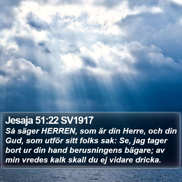 Jesaja 51:22 SV1917 Bible Study