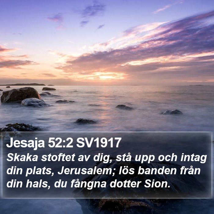 Jesaja 52:2 SV1917 Bible Study