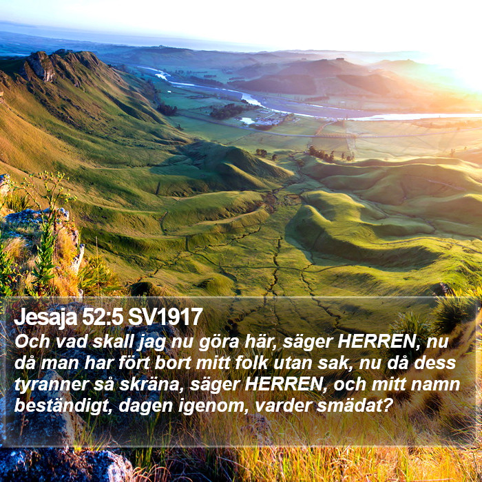 Jesaja 52:5 SV1917 Bible Study