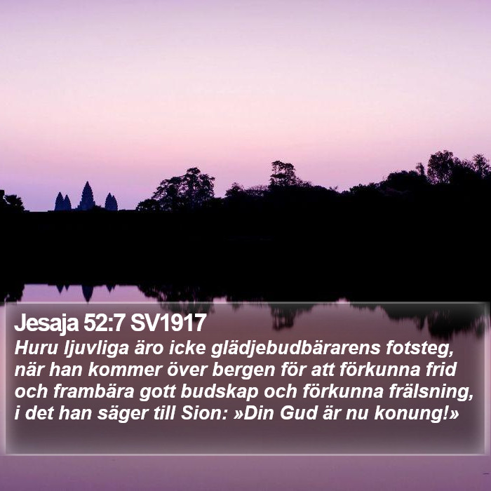 Jesaja 52:7 SV1917 Bible Study
