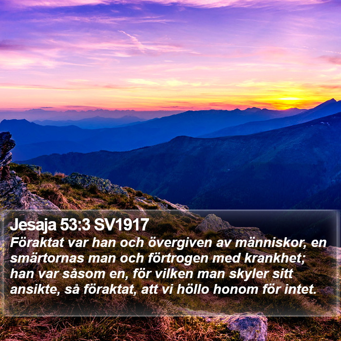 Jesaja 53:3 SV1917 Bible Study