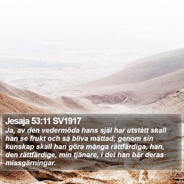 Jesaja 53:11 SV1917 Bible Study