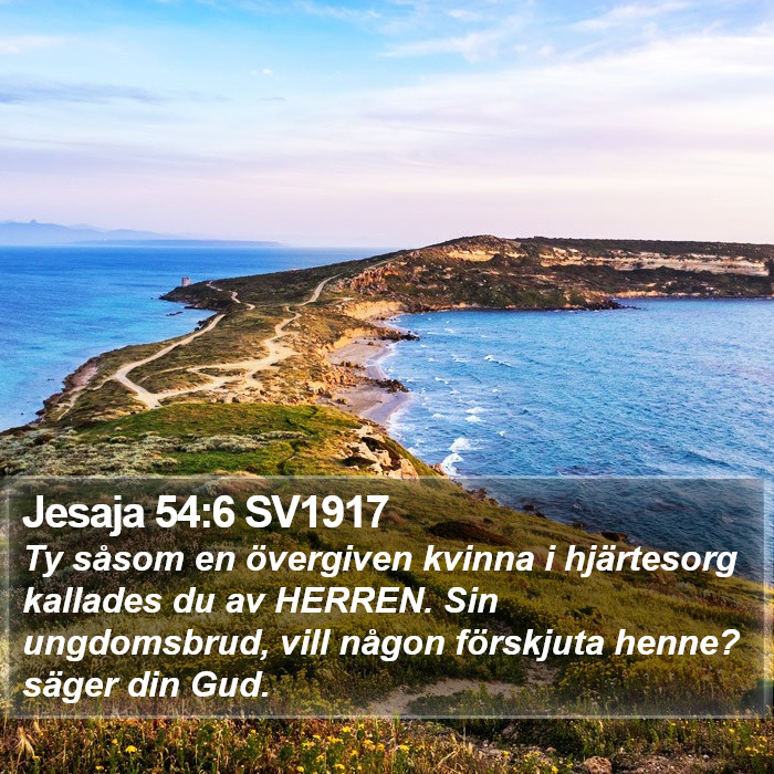 Jesaja 54:6 SV1917 Bible Study