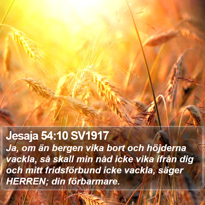 Jesaja 54:10 SV1917 Bible Study