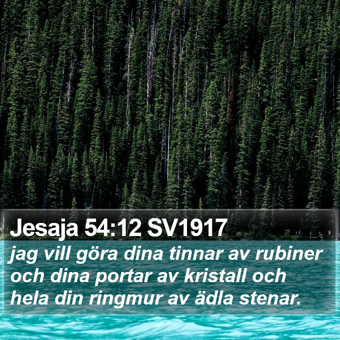 Jesaja 54:12 SV1917 Bible Study