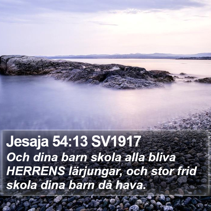Jesaja 54:13 SV1917 Bible Study