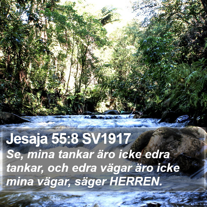 Jesaja 55:8 SV1917 Bible Study