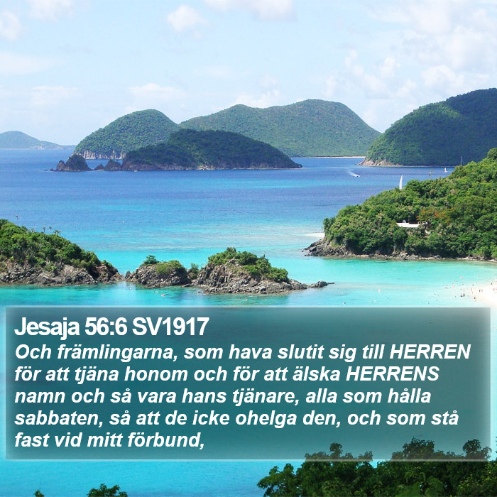 Jesaja 56:6 SV1917 Bible Study