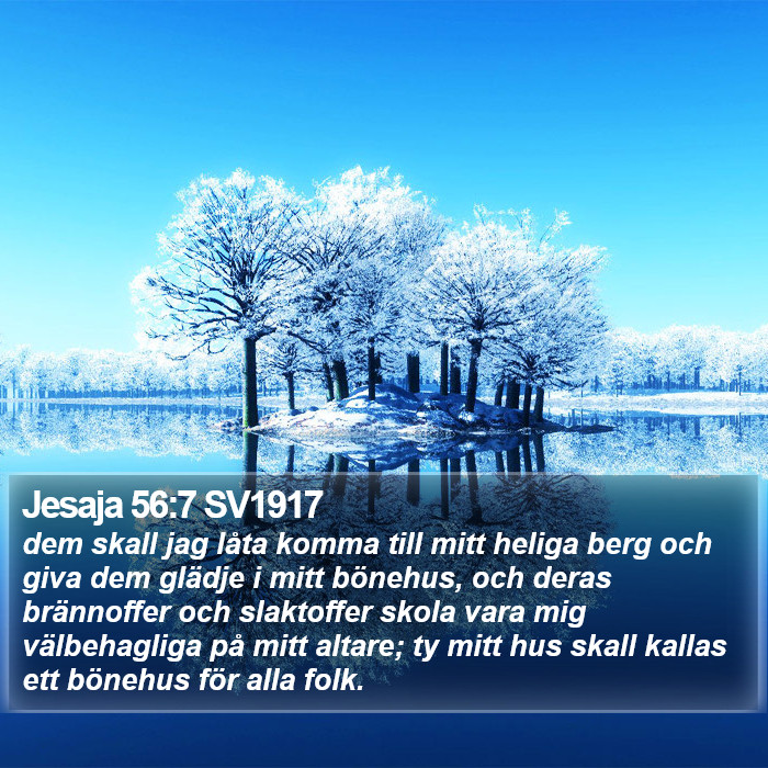 Jesaja 56:7 SV1917 Bible Study