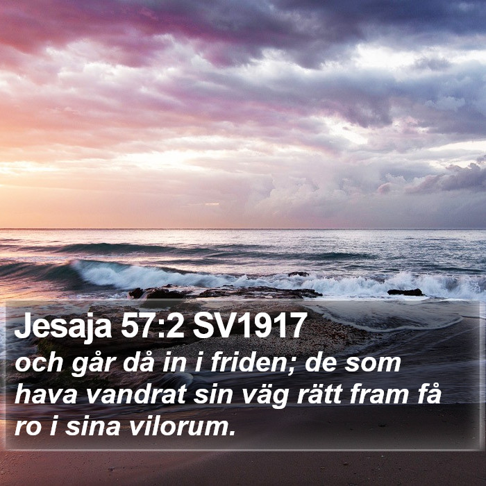 Jesaja 57:2 SV1917 Bible Study