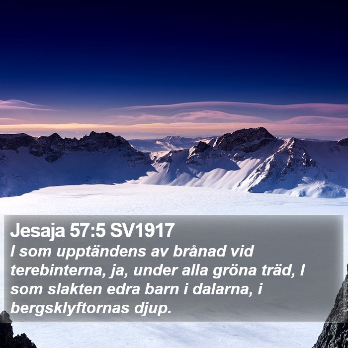 Jesaja 57:5 SV1917 Bible Study