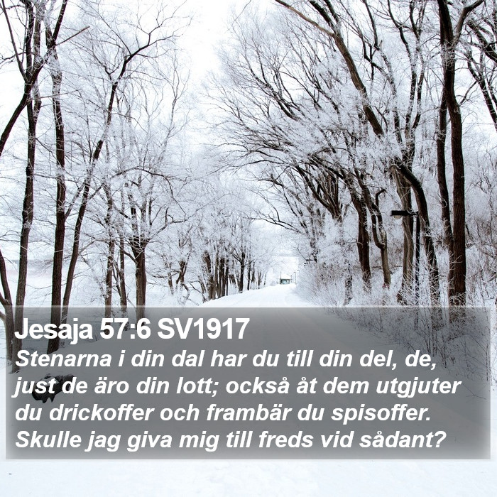 Jesaja 57:6 SV1917 Bible Study