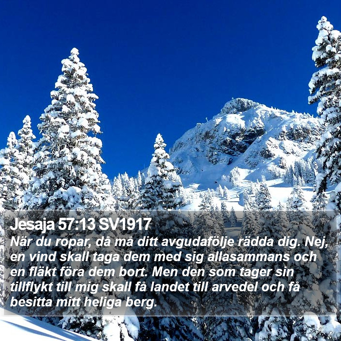 Jesaja 57:13 SV1917 Bible Study
