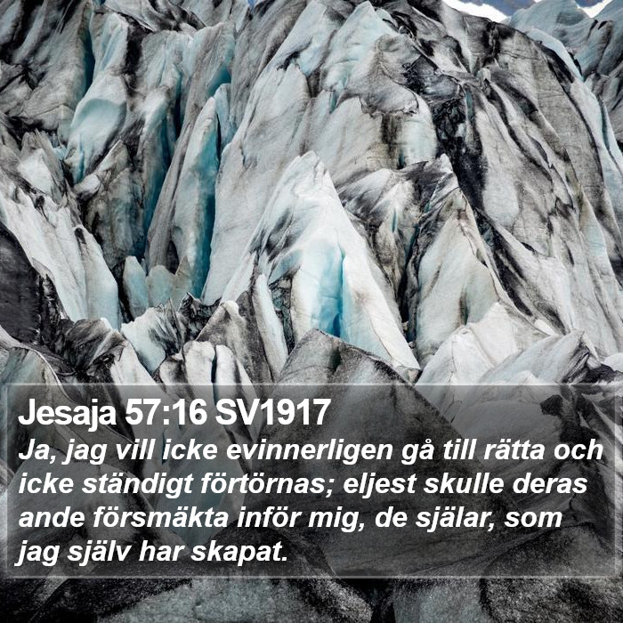 Jesaja 57:16 SV1917 Bible Study