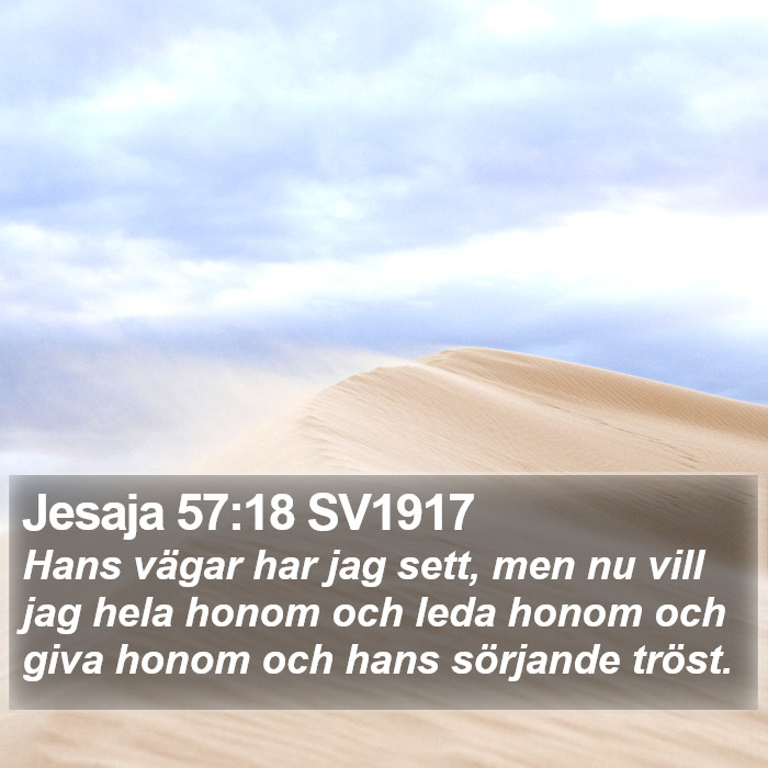 Jesaja 57:18 SV1917 Bible Study
