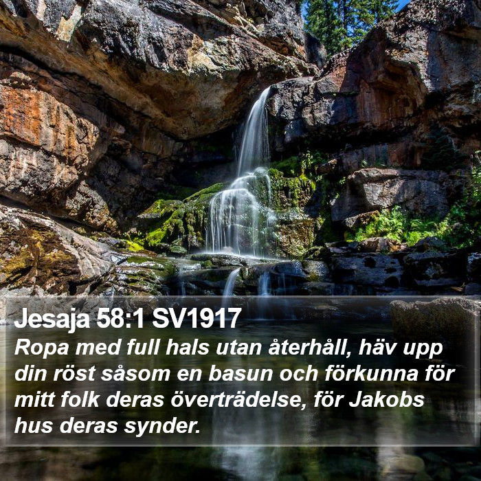 Jesaja 58:1 SV1917 Bible Study