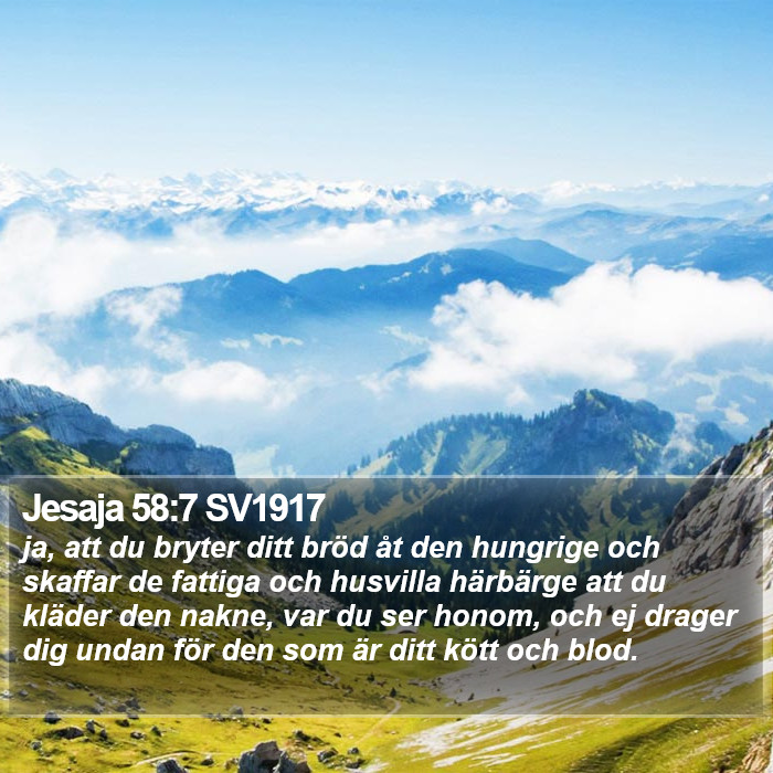 Jesaja 58:7 SV1917 Bible Study