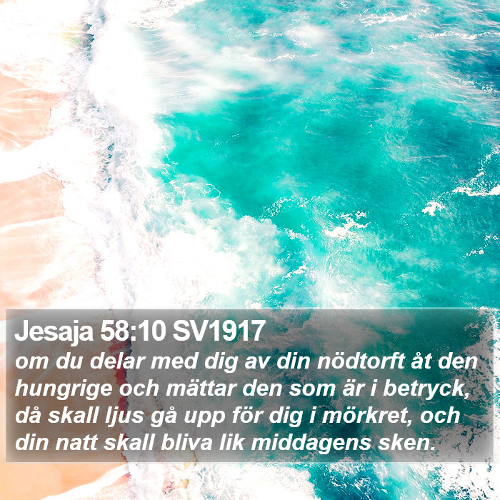 Jesaja 58:10 SV1917 Bible Study