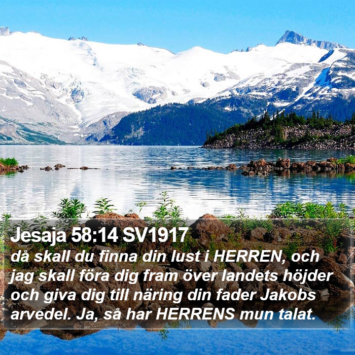 Jesaja 58:14 SV1917 Bible Study