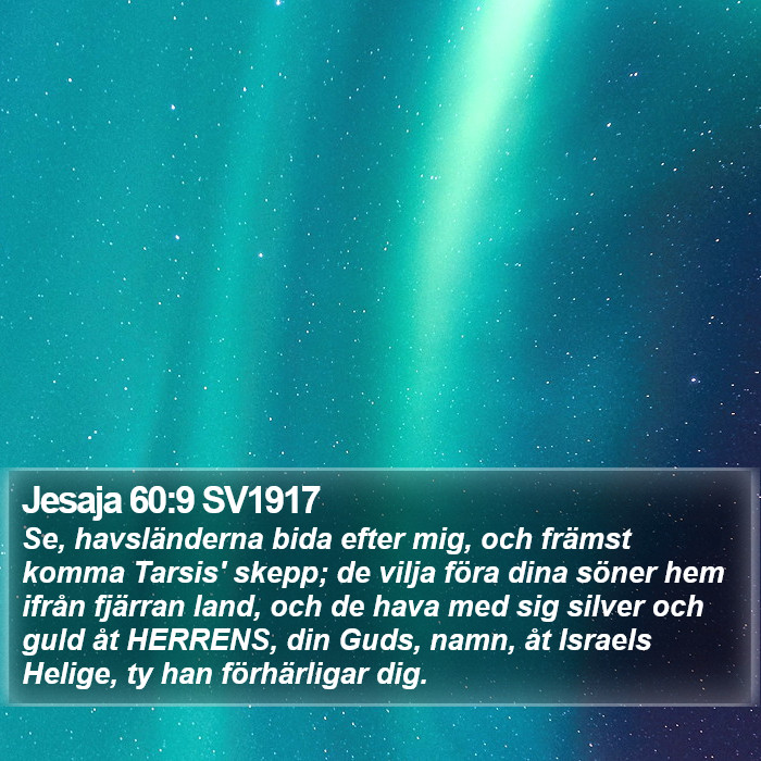 Jesaja 60:9 SV1917 Bible Study