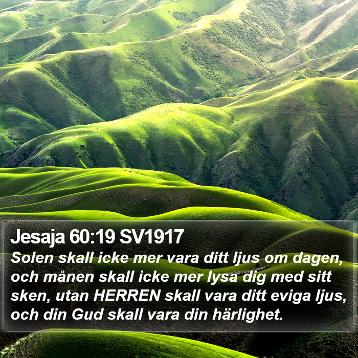 Jesaja 60:19 SV1917 Bible Study