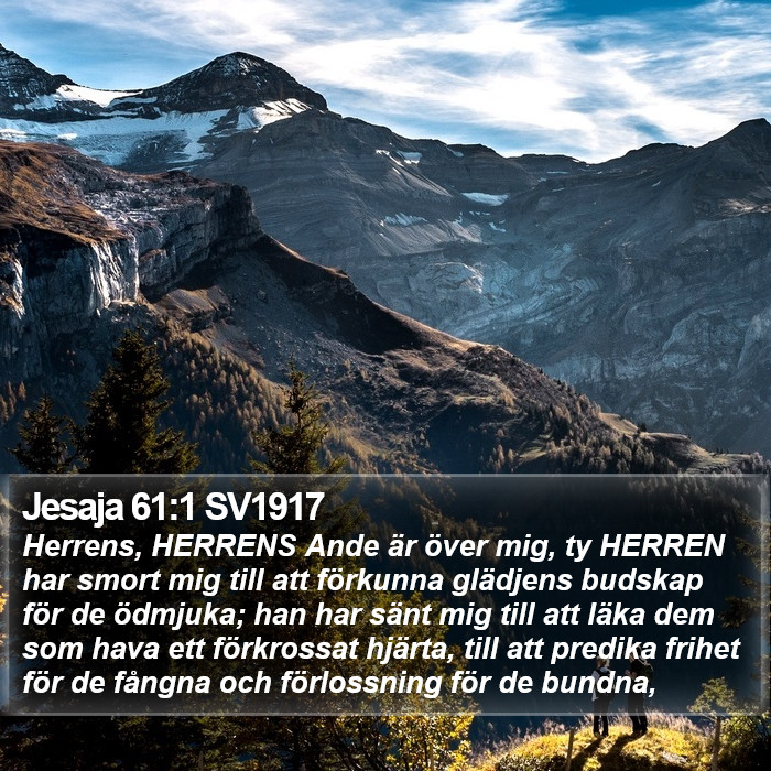 Jesaja 61:1 SV1917 Bible Study