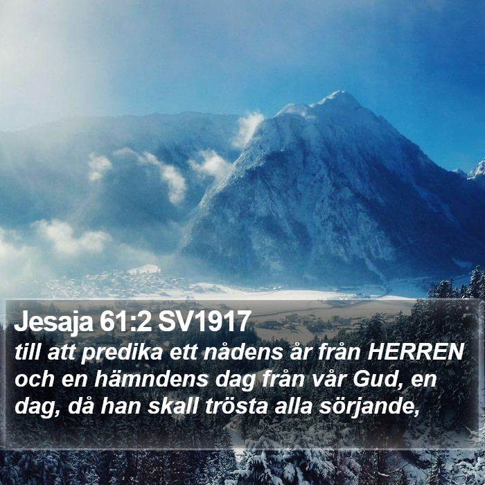 Jesaja 61:2 SV1917 Bible Study