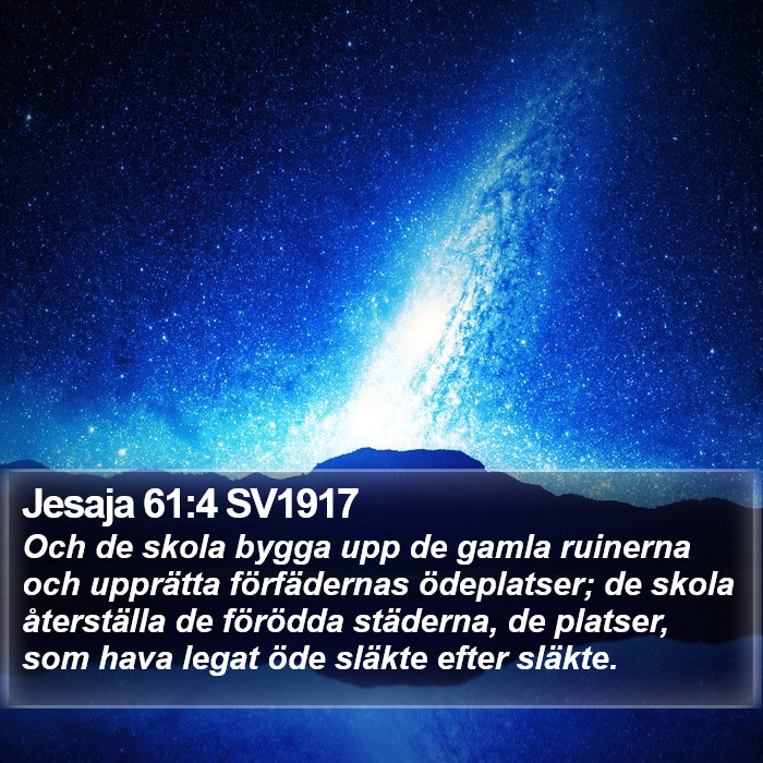 Jesaja 61:4 SV1917 Bible Study