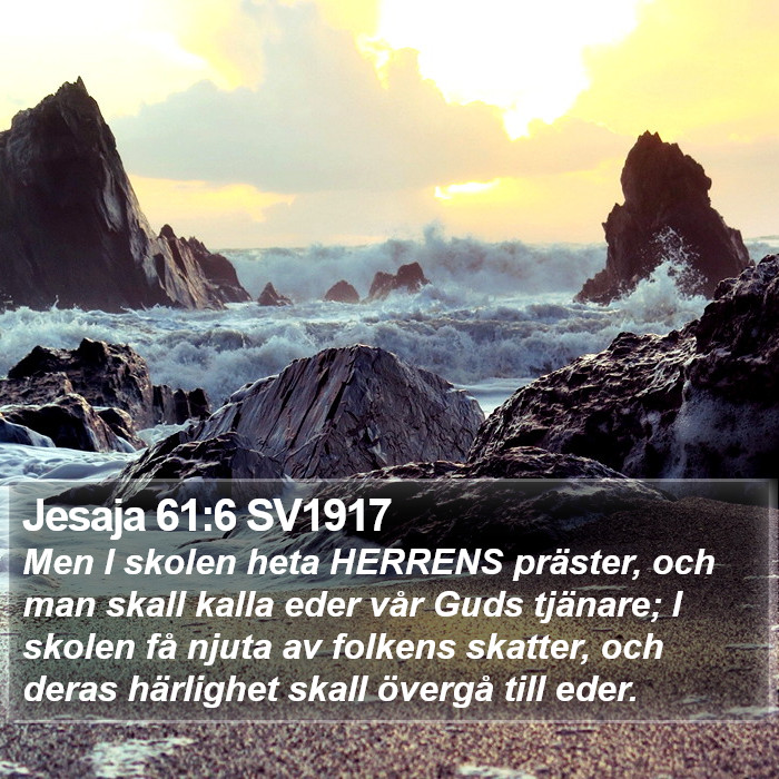 Jesaja 61:6 SV1917 Bible Study