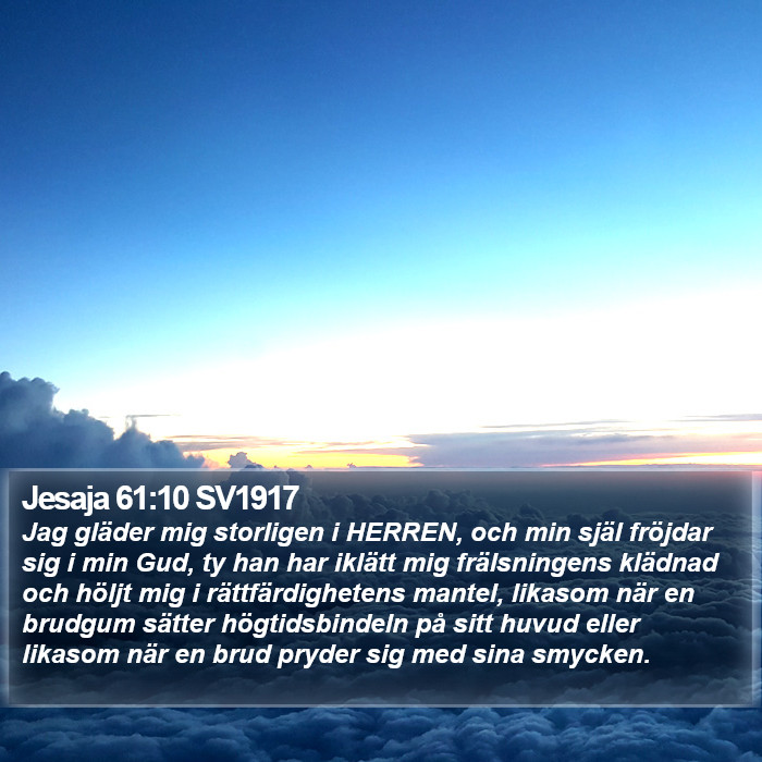 Jesaja 61:10 SV1917 Bible Study