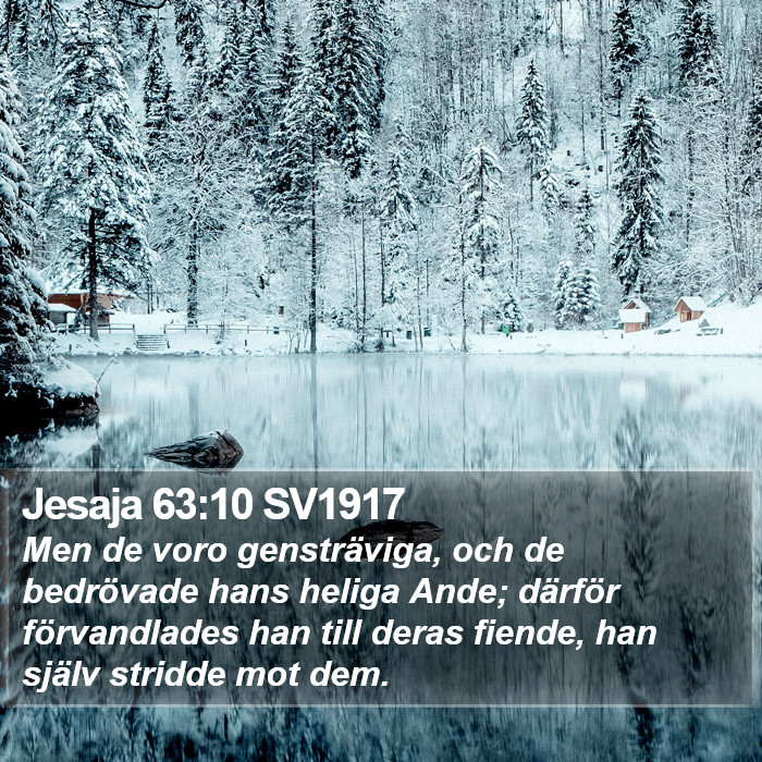 Jesaja 63:10 SV1917 Bible Study