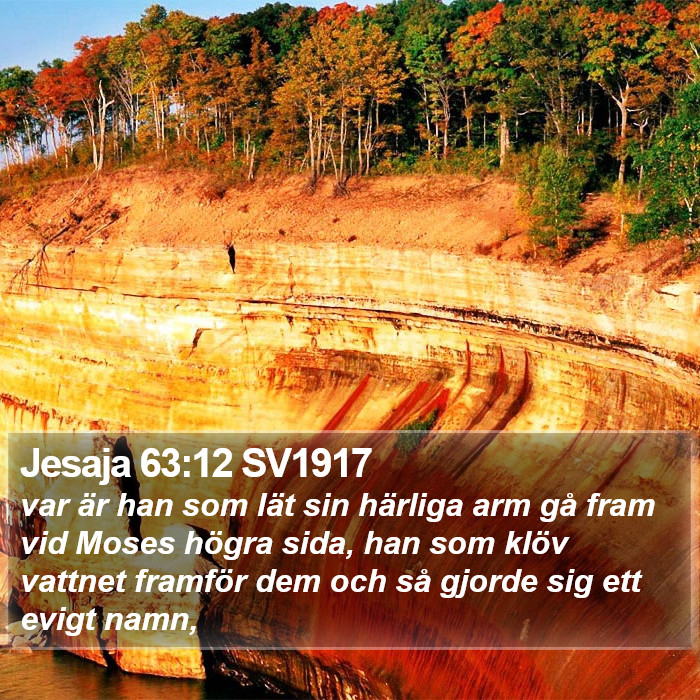 Jesaja 63:12 SV1917 Bible Study