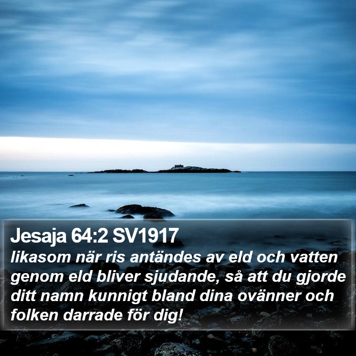 Jesaja 64:2 SV1917 Bible Study