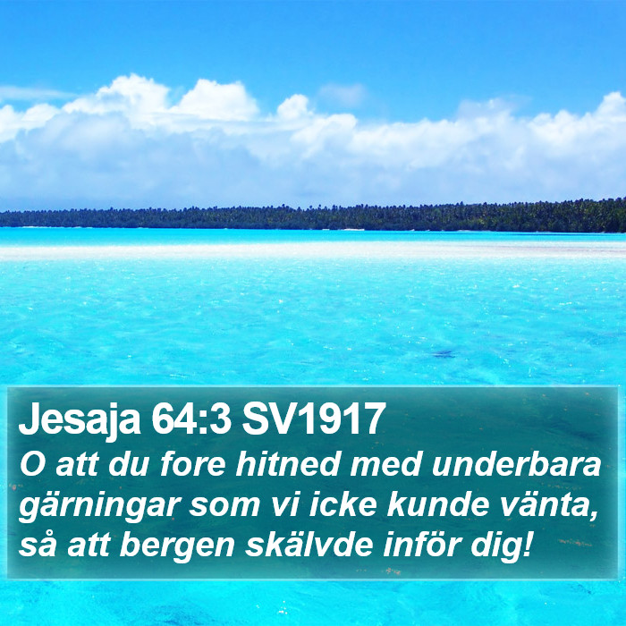 Jesaja 64:3 SV1917 Bible Study