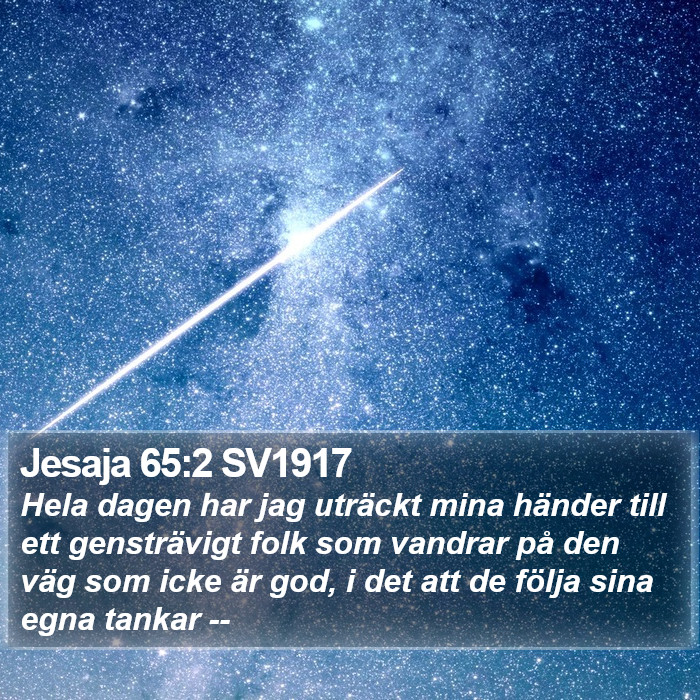 Jesaja 65:2 SV1917 Bible Study