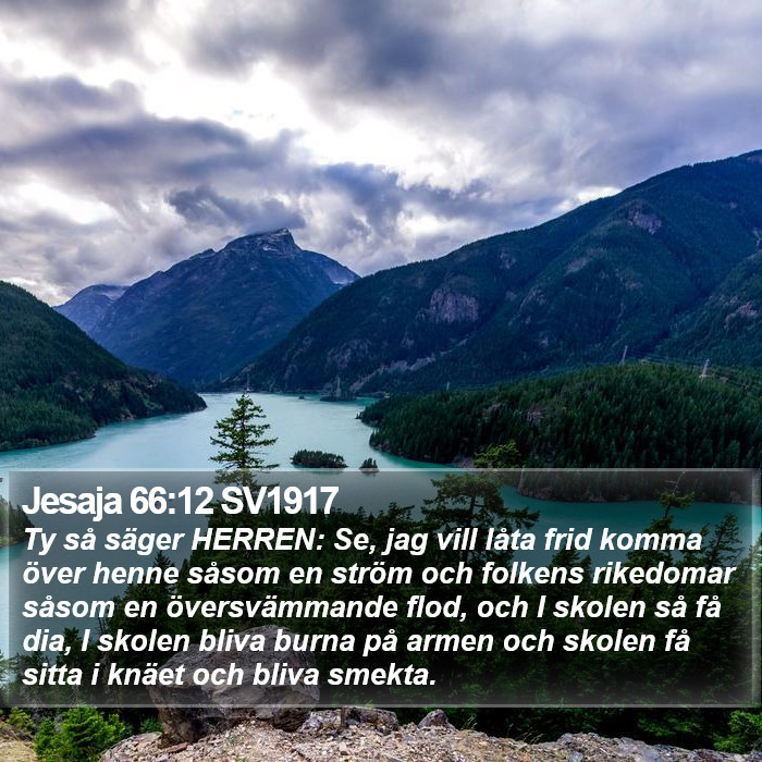 Jesaja 66:12 SV1917 Bible Study