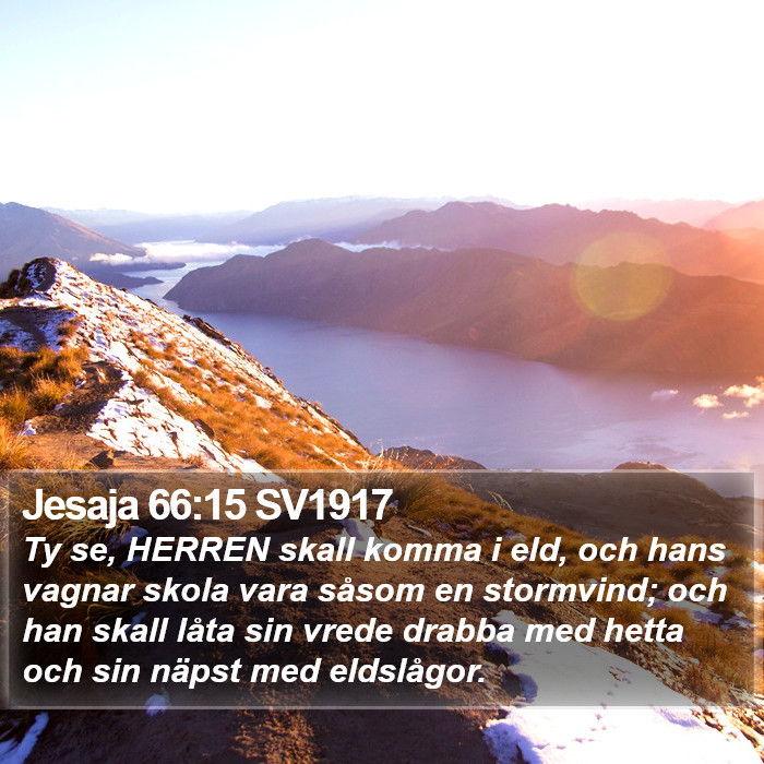 Jesaja 66:15 SV1917 Bible Study