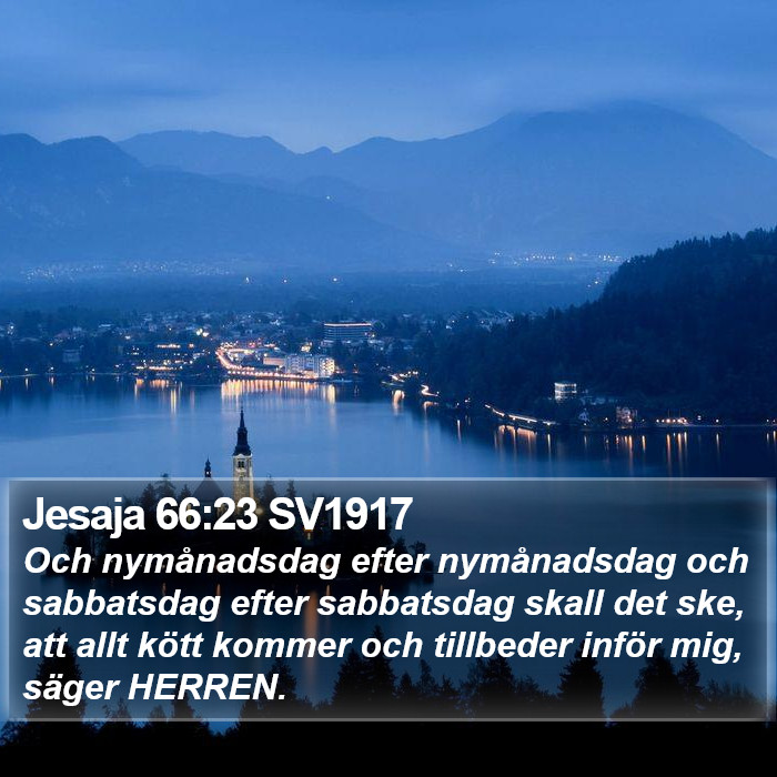 Jesaja 66:23 SV1917 Bible Study