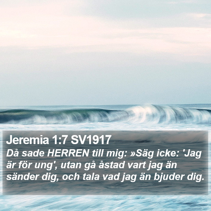 Jeremia 1:7 SV1917 Bible Study