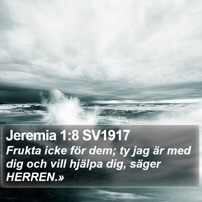 Jeremia 1:8 SV1917 Bible Study