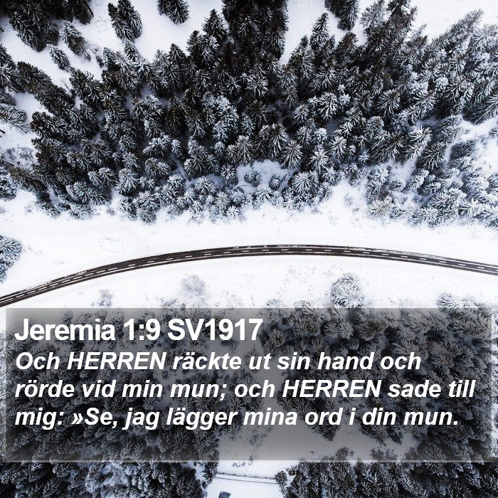 Jeremia 1:9 SV1917 Bible Study