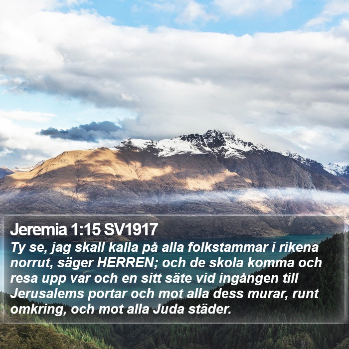 Jeremia 1:15 SV1917 Bible Study