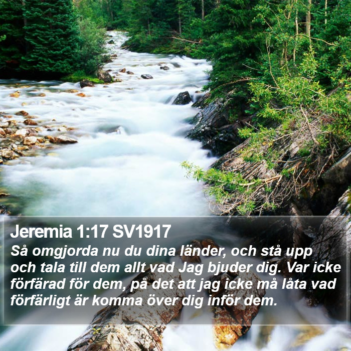 Jeremia 1:17 SV1917 Bible Study