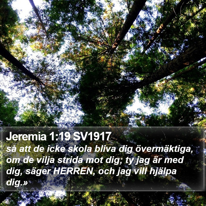 Jeremia 1:19 SV1917 Bible Study