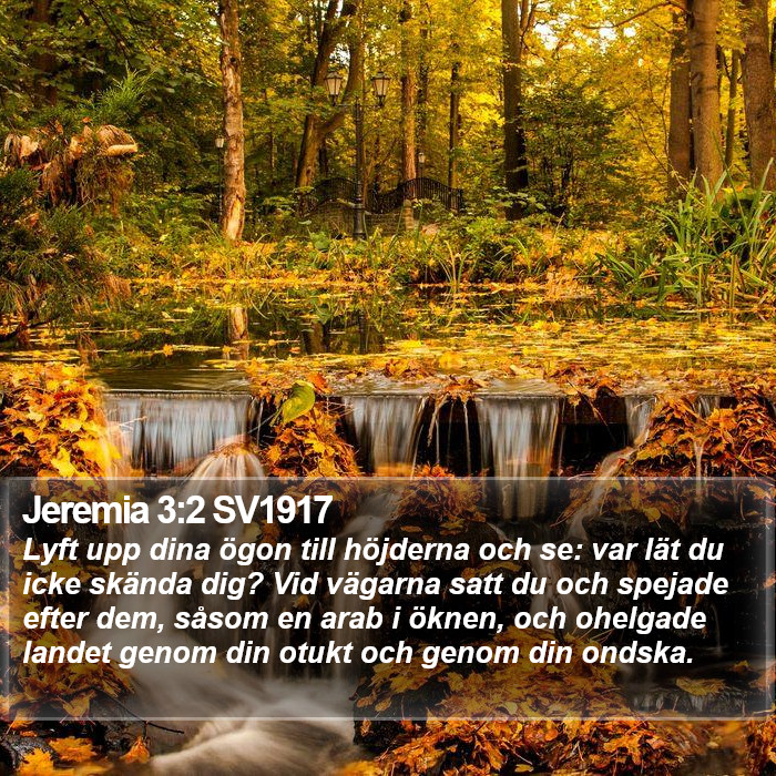 Jeremia 3:2 SV1917 Bible Study