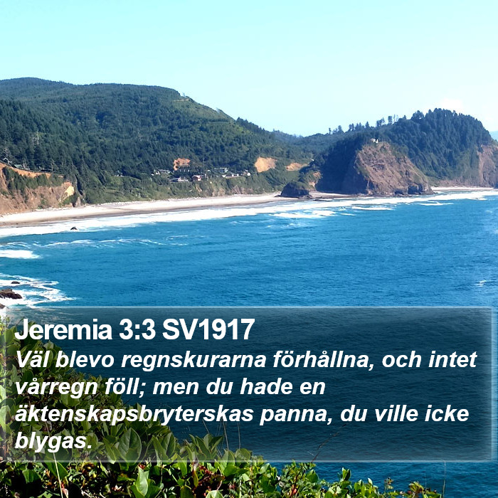 Jeremia 3:3 SV1917 Bible Study